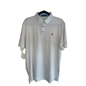 Greyson Golf Polo - Trinity Forest Golf Club White Mesh Sz Large